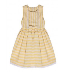 Vestido Linho Listrado