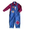 Conjunto Jardineira Junina Camisa Xadrez 