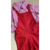 Conjunto Jardineira Camisa Xadrez