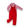 Conjunto Jardineira Camisa Xadrez