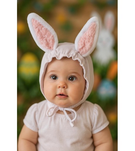 Touca Coelhinho Orelha Peludinha